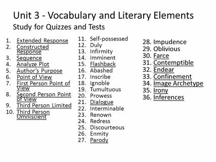 3 vocabulary tests