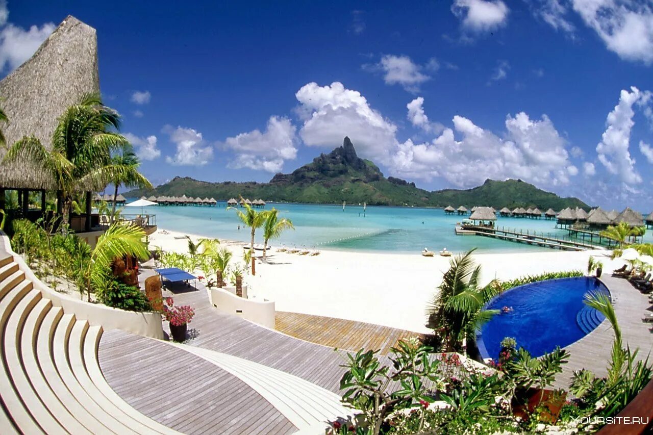 Красивые острова. Бора-Бора остров. Райский остров Бора Бора. Le Meridien, Bora Bora French Polynesia. Райские Острава фото Бора Бора.