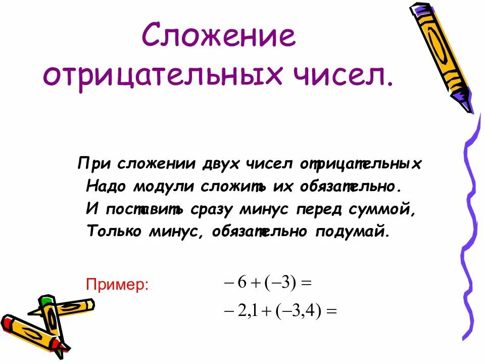 Сложение отрицательных чисел. Правило сложения отрицательных чисел. Как складывать 2 отрицательных числа. Как сложить 2 отрицательных числа. Чтобы сложить 2 числа надо