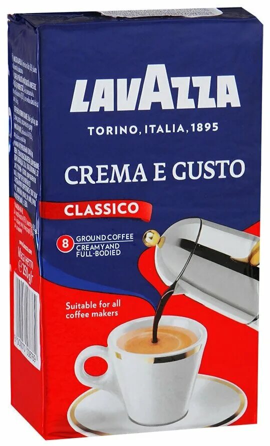 Кофе Лавацца крем густо молотый 250г. Кофе молотый Lavazza crema gusto 250г. Lavazza crema e gusto кофе молотый 250 г. Кофе Lavazza crema e gusto Classico. Lavazza crema e gusto молотый