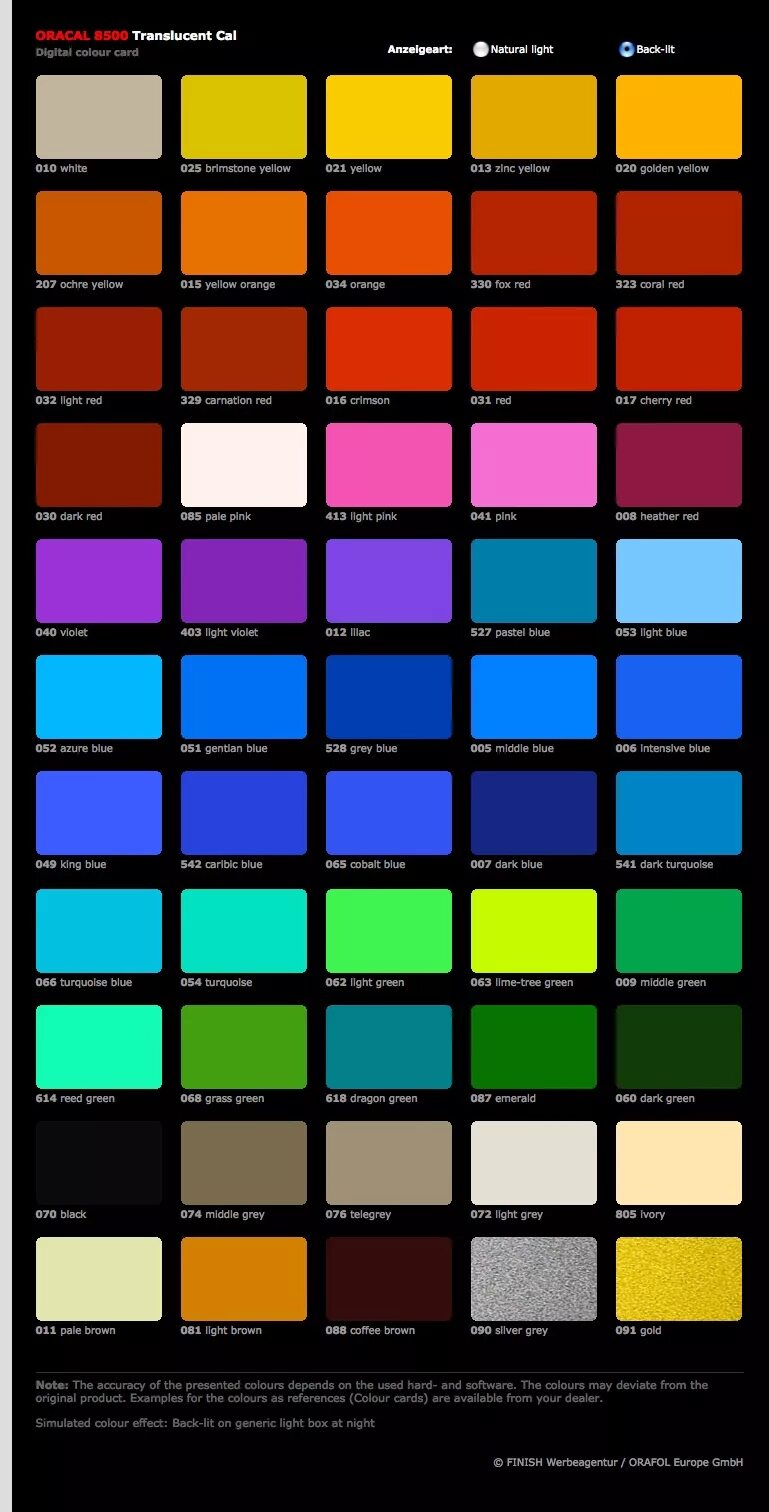 цвета пленки oracal 8500. Oracal 8500 008. 8500 разных видов. 8500 разных видов. оракал 8500 раскладка.