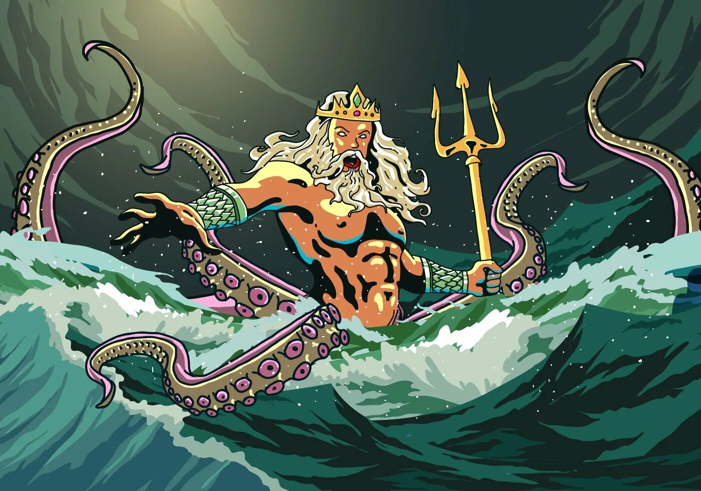 Король морей. Посейдон Тритон и Нептун. Морской царь Посейдон. Посейдон (мифология). Нептун морской царь.