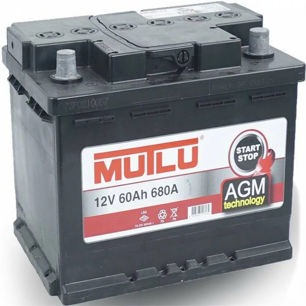 Аккумулятор mutlu 70 AGM / L3.70.076.A. "Start 12v 60 Ah 500 a (en)". Аккумулятор Мутлу AGM. АКБ AGM 60 Ач. Аккумулятор автомобильный 60ah