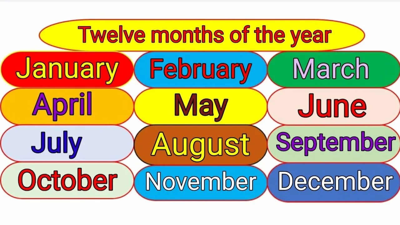 Twelve months of the year. 12 Months of the year. Months of the year картинка. 12months.