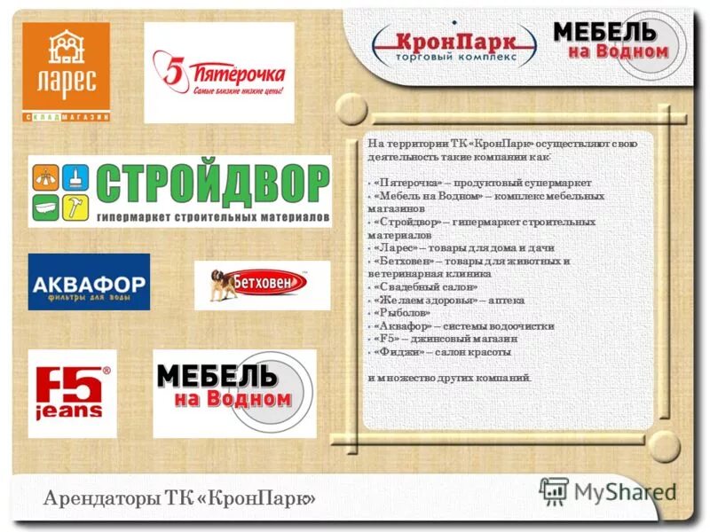 Текст торговой организации