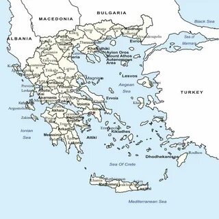 Нарисовать карту греции