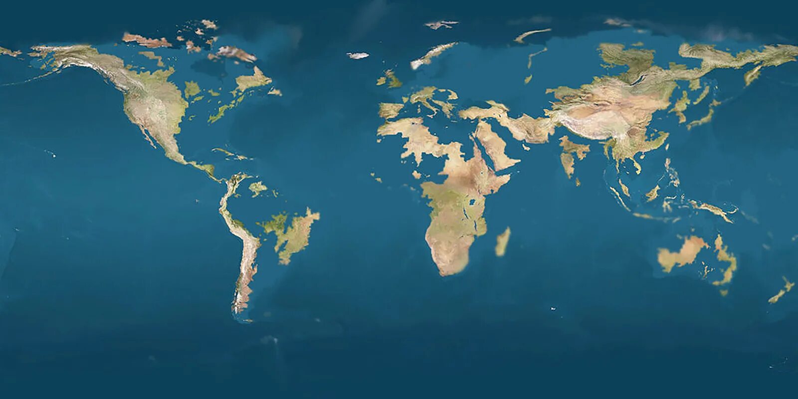 World s oceans. Земля после таяния ледников карта.