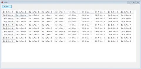 Rows cols c