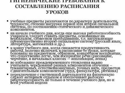 Правила санпин в школе