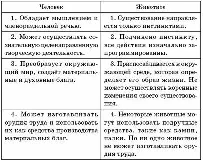 Что свойственно человеку и животному ответ. Что свойственно человеку и животному ответ