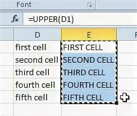 Текст заглавными css. Как перевести текст на заглавные буквы в excel.