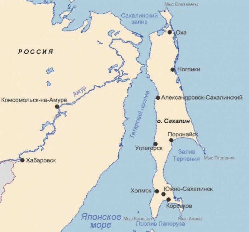 Сколько километров до южно сахалинска