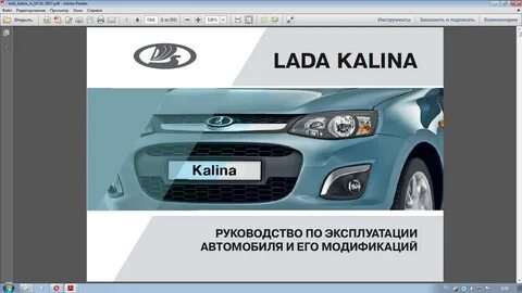 Инструкция калина 1