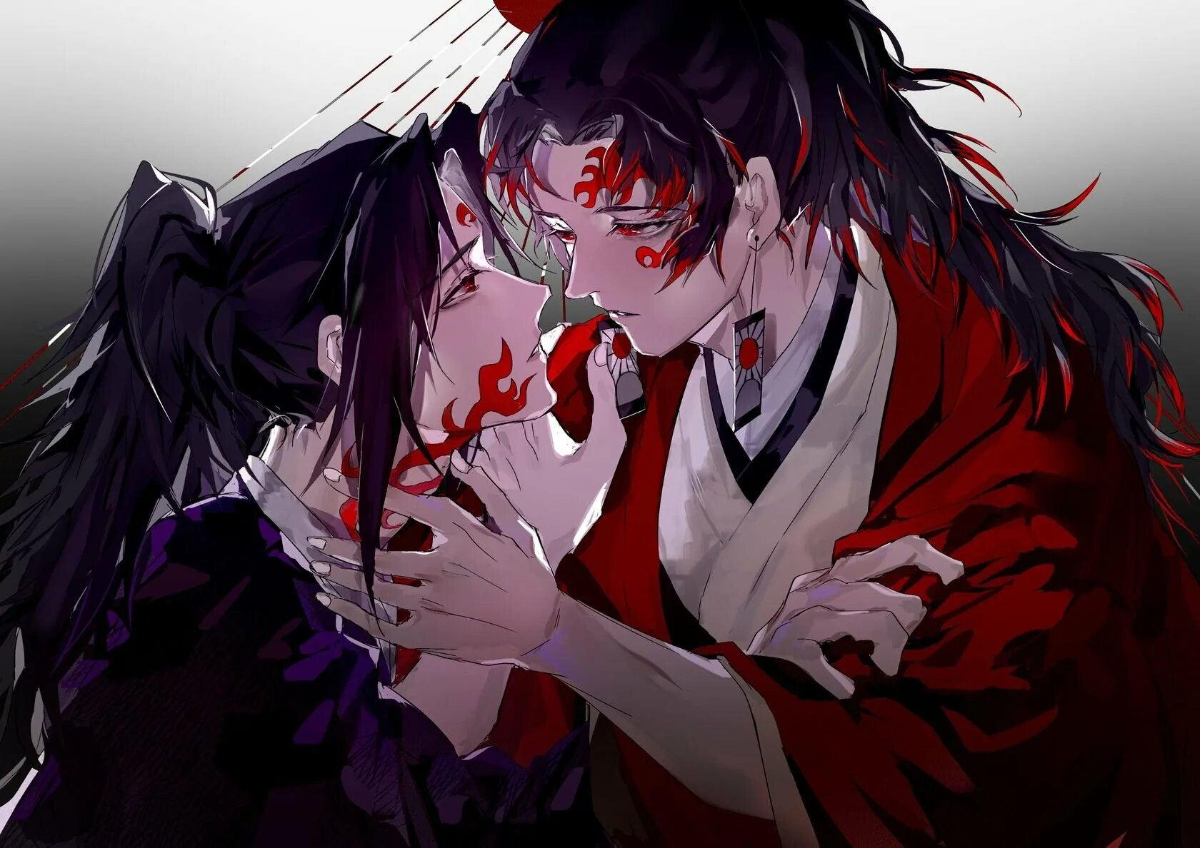 Еричи и кокушибо. Ёриичи цукигуни и кокушибо. Ёриичи цукигуни. Demon slayer ёриичи. Клинок рассекающий демонов ёриичи.