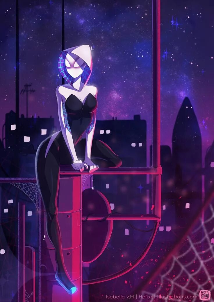Spider gwen across the spider