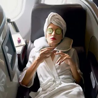 Женщина в самолете