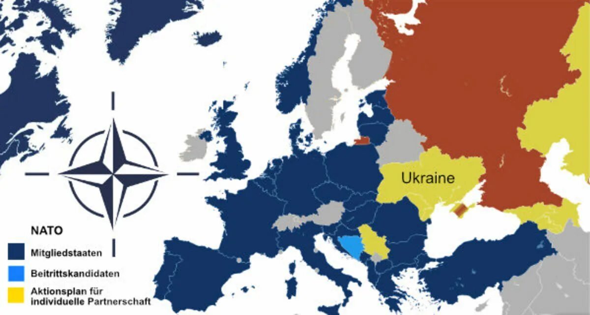 NATO Map 2022. Карта НАТО. Страны НАТО на карте.