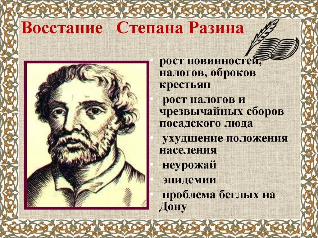 Сообщение о Стеньке Разине. Словесный портрет Степана Разина. Имя отца степана разина