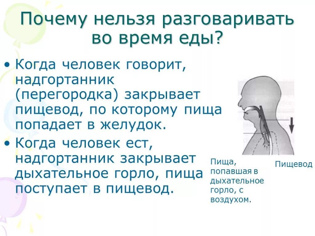 Разговоры во время еды. Попадание пищи в гортань. Почему пища попадает не в то горло. Пища попадает в носоглотку причины.