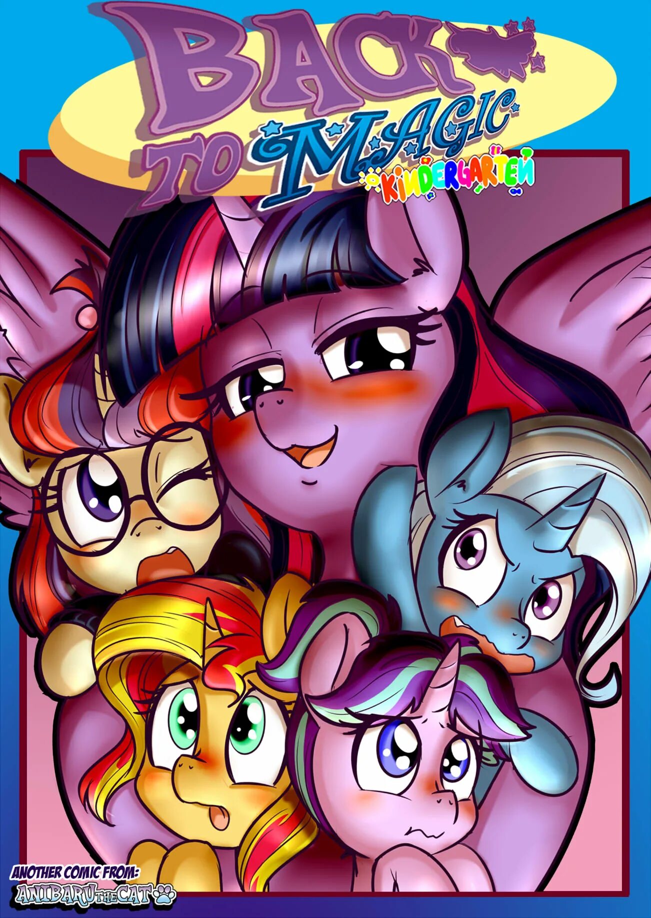 Anibaruthecat MLP комикс. Anibaruthecat MLP Comic. Старлайт трикси и Сансет. Твайлайт Сансет и Старлайт.