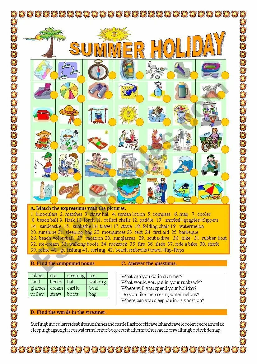 Summer Holidays игра. Summer Holidays Worksheets 4 класс. Summer Holidays Worksheets. Worksheet 4 Summer Holidays.