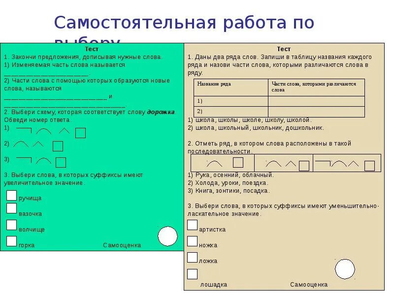 Родственные слова 2 класс задания. Задания по русскому языку 2 класс 2 четверть самостоятельные. Запиши слова в последовательности. Тексты самостоятельных работ. Самостоятельная работа по теме суффикс.