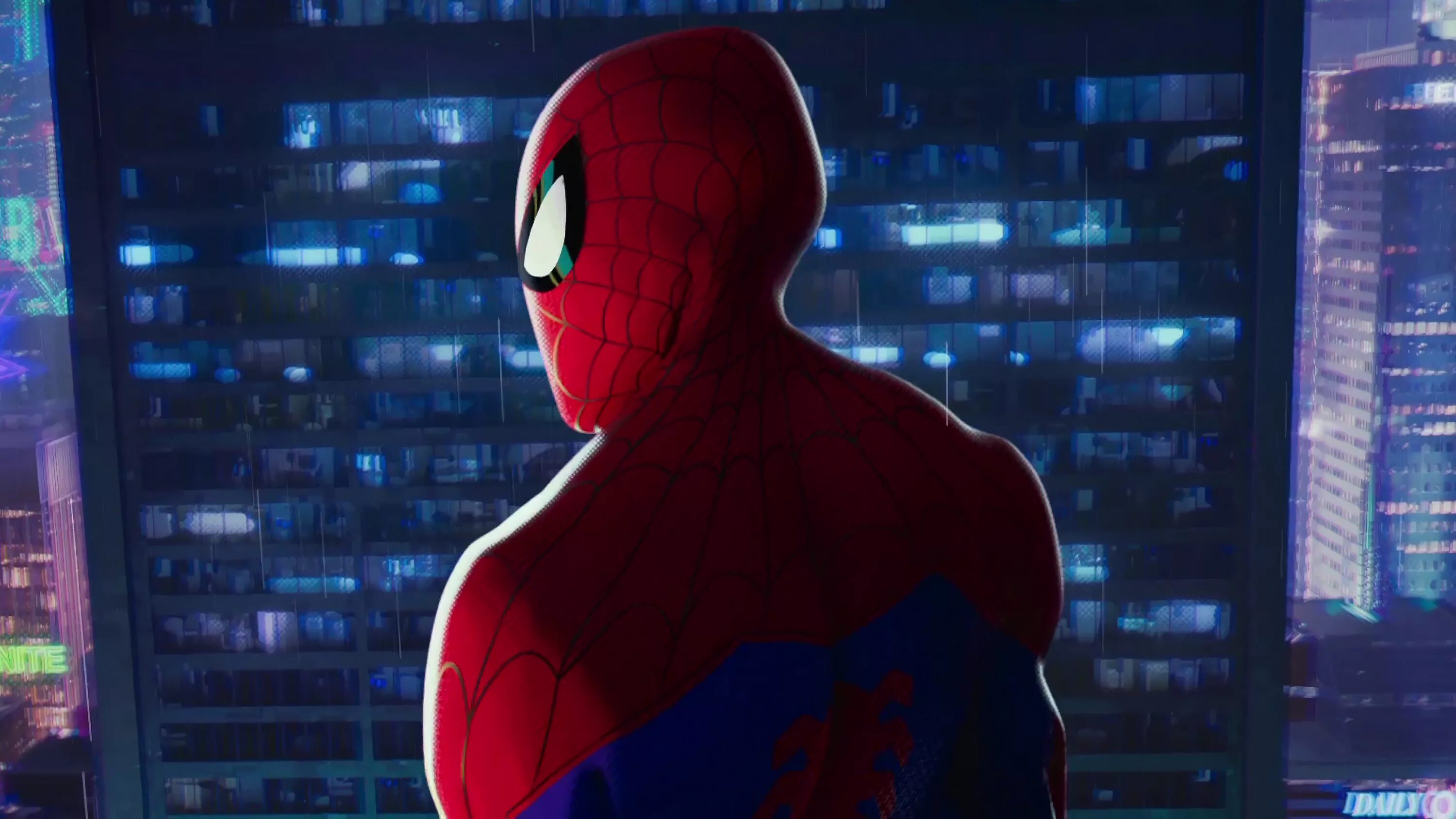 Человек паук вселенной 1. Spider man into the Spider Verse Peter Parker. Spider man into the Spider Verse Паркер. Человек паук 2018 Питер Паркер.