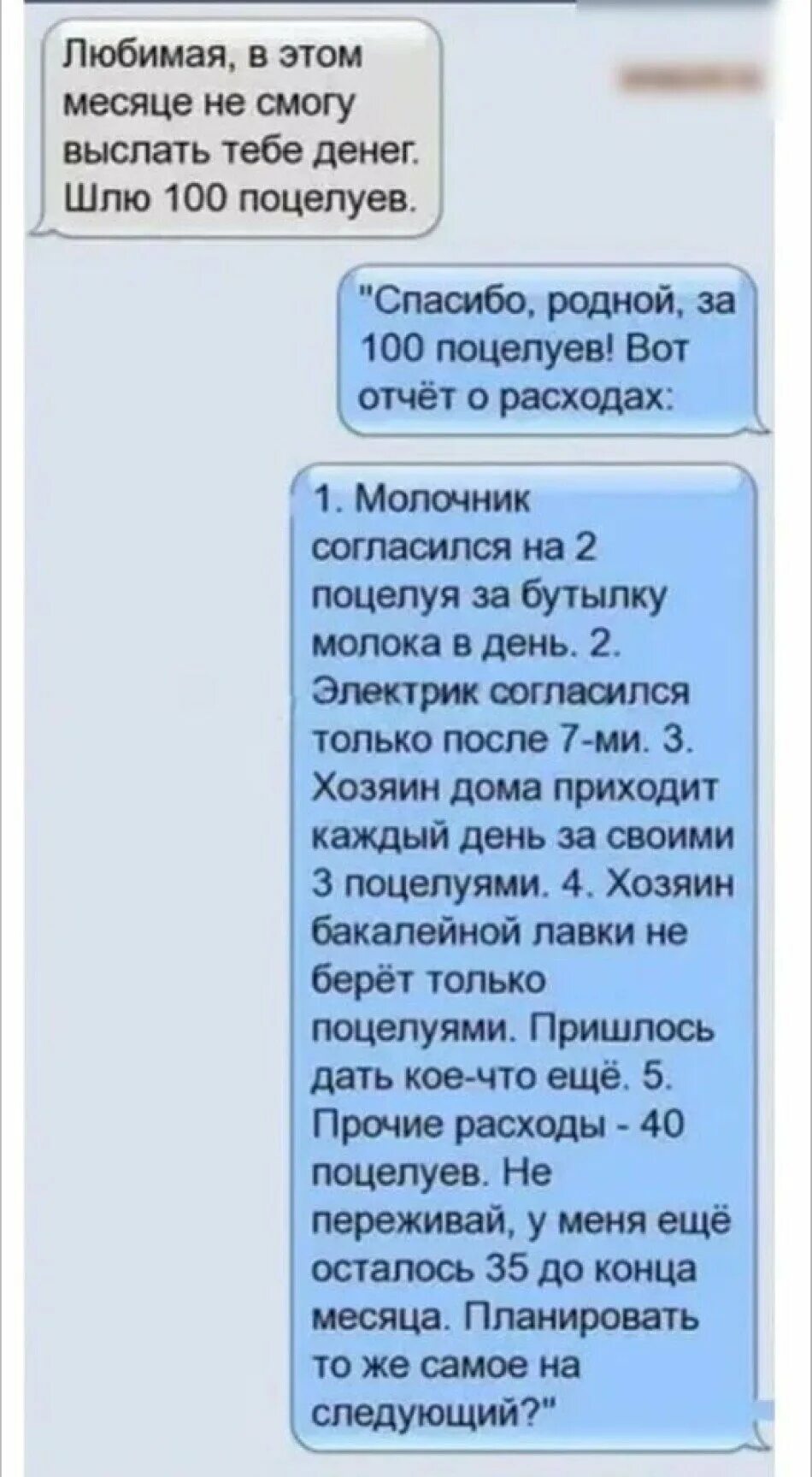 Диалог в переписке