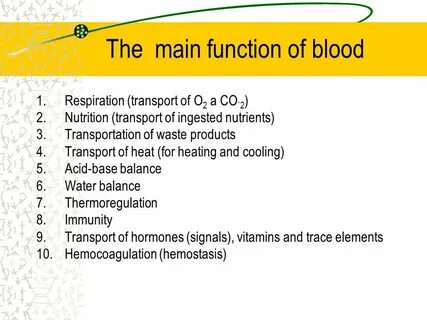 Blood function