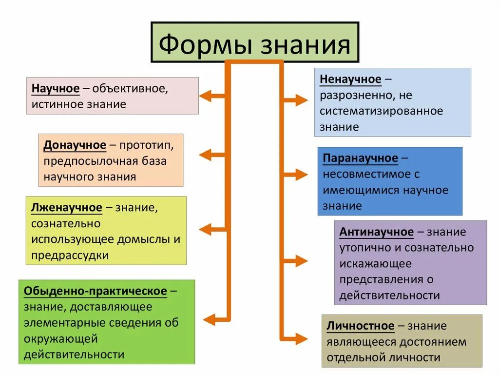 Формы познания. Познание виды познания. Особенности форм познания. Виды знаний Обществознание.