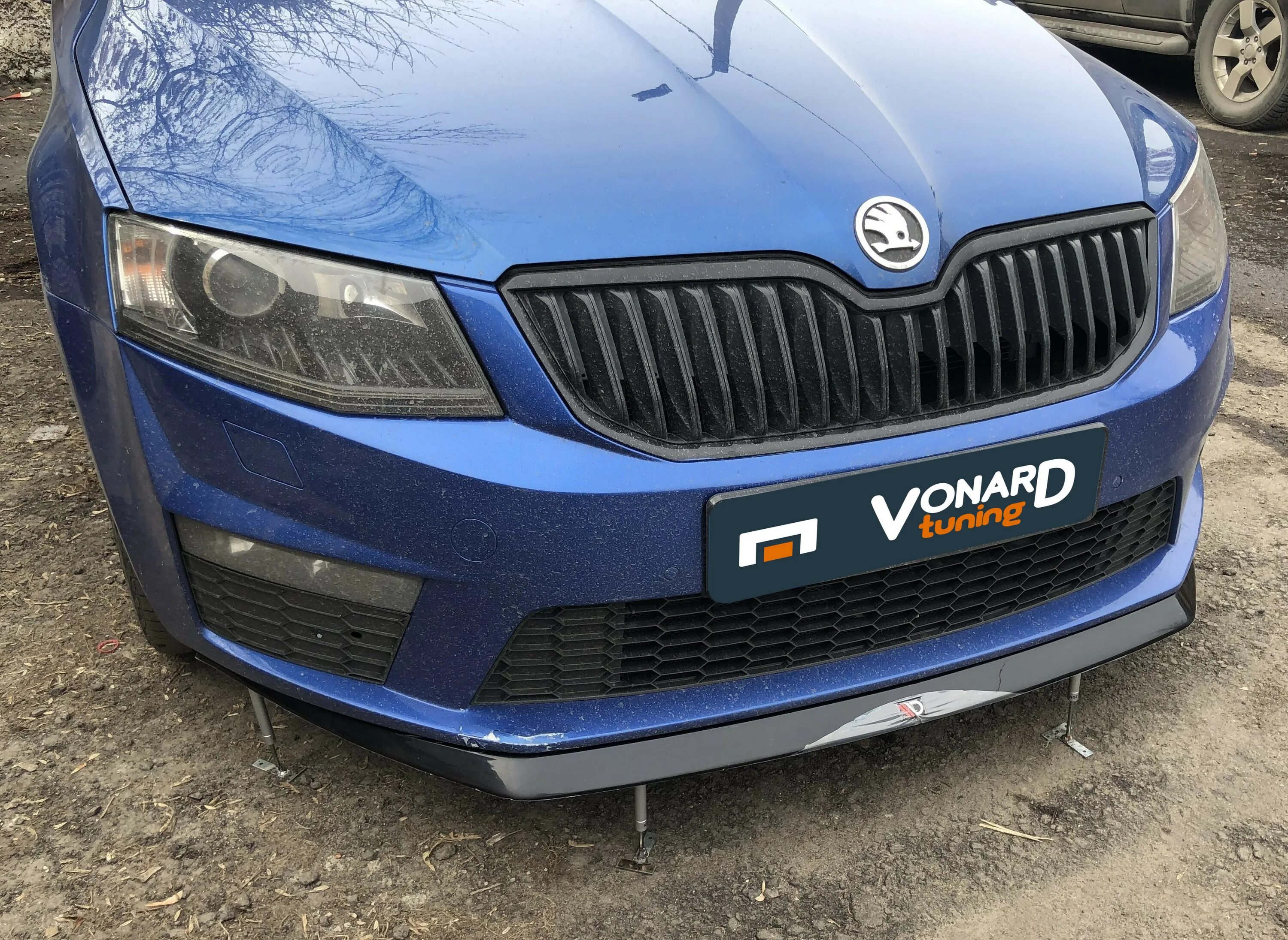 Сплиттер Skoda Octavia a7 RS.