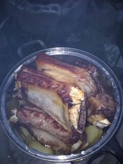 Свиные ребрышки в афганском казане