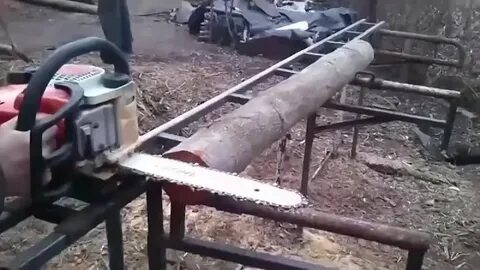 Домашняя пилорама своими руками из бензопилы