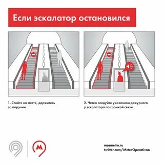 Правила безопасного пользования эскалатором в метро