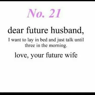 Dear husbands