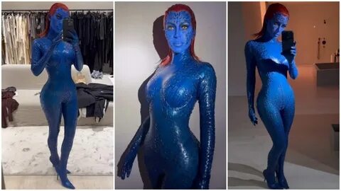 Kim Kardashian won another year of Halloween as she transformed herself in ...