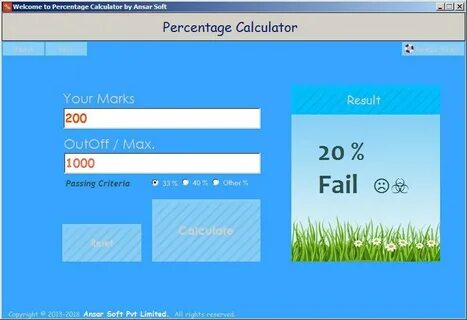 Calculate failed