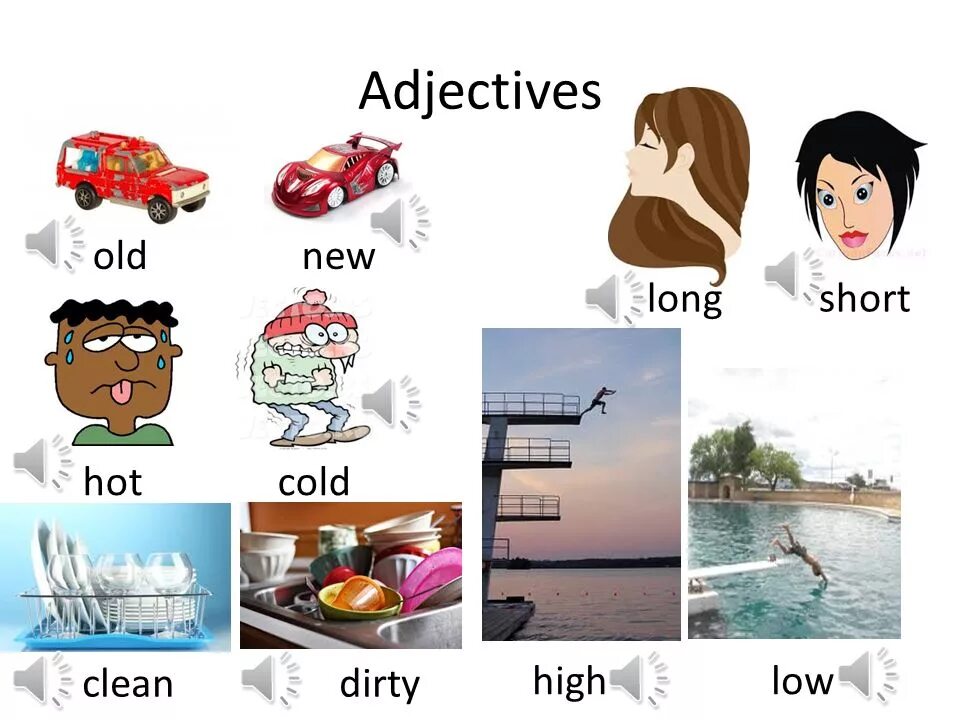 Adjectives sad. Картинки long short. Adjectives old New. Перевод long short. Old New прилагательные.