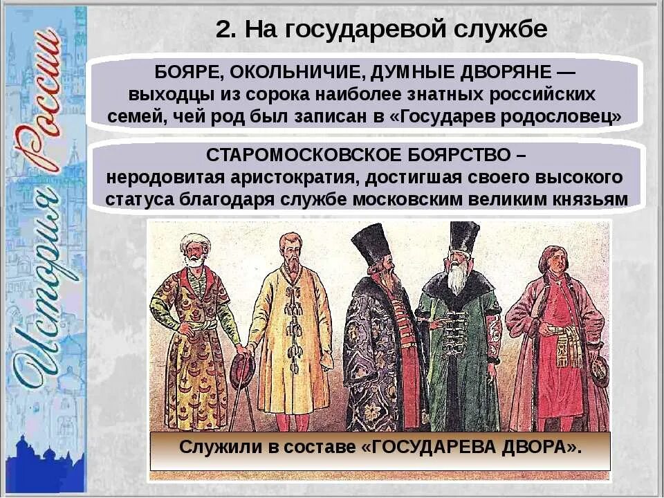 Территория в управлении бояр. Бояре думные дворяне. бояре и дворяне 16 век. бояре окольничие думные дворяне. на государевой службе 16 век.