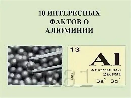 Алюминий сообщение по химии