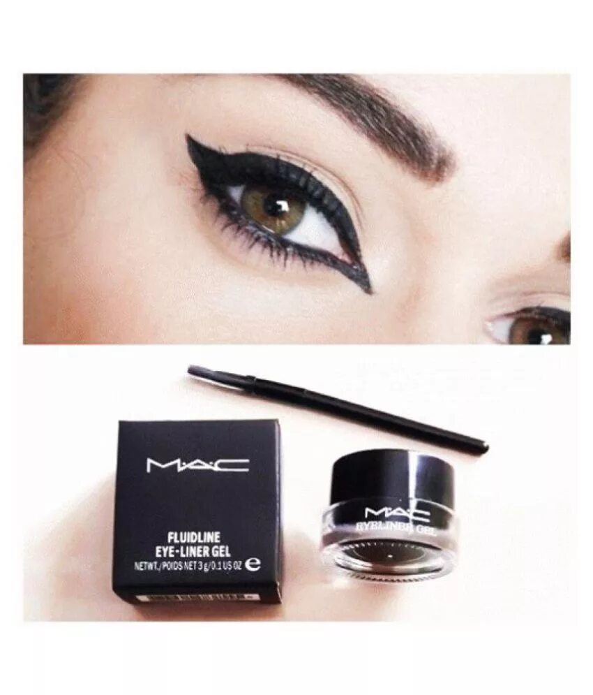 Gel eyeliner. Mac Eyeliner Gel. Подводка Mac. Подводка Mac Midnight. Подводка Mac двух сторон.