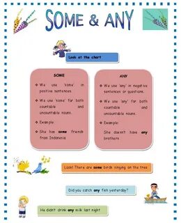 Some and any examples