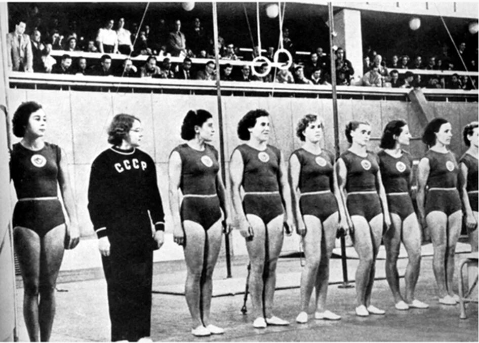Спортивная гимнастика Хельсинки 1952. Олимпийские игры в Хельсинки 1952 СССР команда.