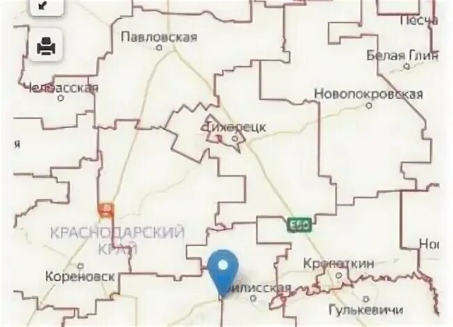 Карта осадков тбилисская краснодарского края