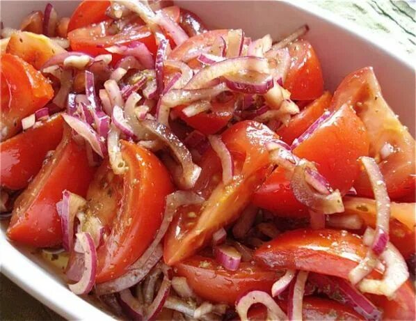 Tomato and onion and