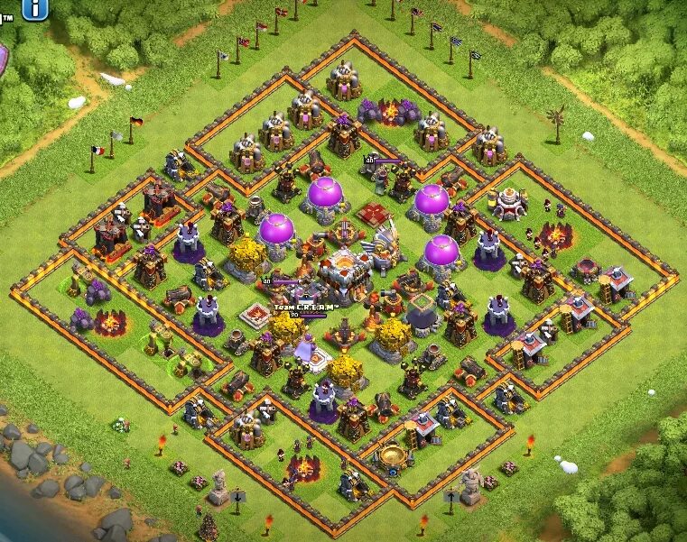 Clash of clans защита. База 11 ТХ Clash of Clans. База в клеш оф кленс 11тх. Фулл 11 ТХ В Clash of Clans. База на 11 ТХ фулл.