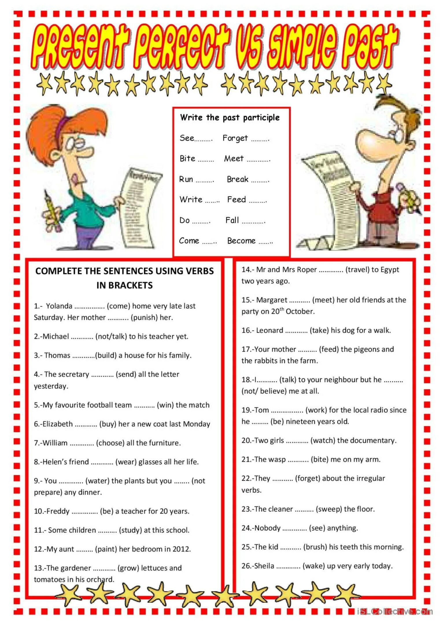 Present perfect versus past simple Worksheet. Present perfect or past simple Worksheets. Present perfect past simple for Kids. Present perfect vs past simple Worksheets. Past simple or present perfect exercises