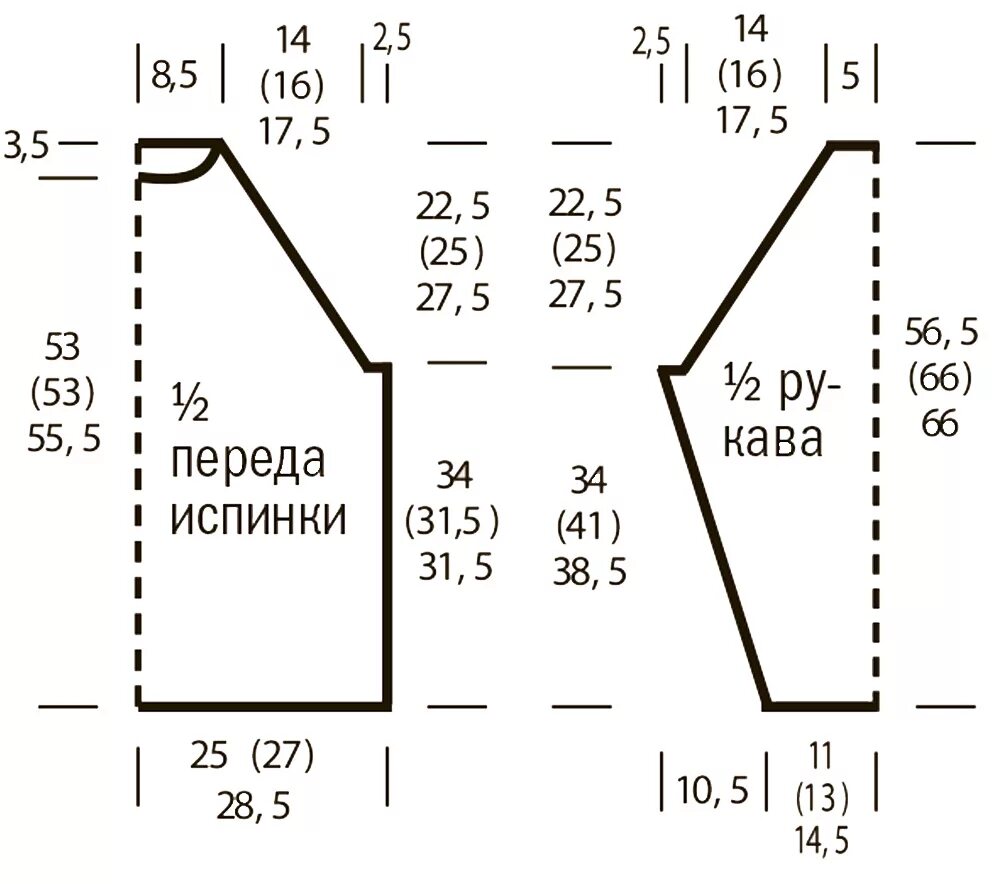 Реглан спицами Круговое вязание, Уроки вязания, Вязание рукава