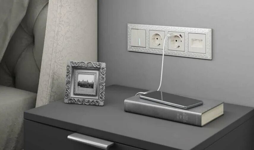 Рамка одинарная OneKeyElectrо (серия Florence), цвет бежевый - купить в Бонатека