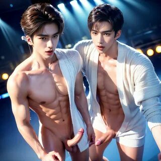 Sexy stage performance by handsome KPOP idol duo NSFW PartB (36 Pictures) G...